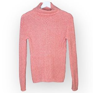 Sundance Coral Turtleneck Sweater